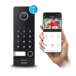 NW-VO4KHR-BW Wideodomofon WiFi Tuya Smart bezprzewodowy NEXWEI z klawiaturą z oraz czytnikiem, otwarcie kodem/brelokiem