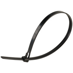 UniStrand Releasable Cable Ties Black 300mm (Pack of 100)