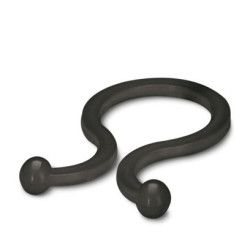 Opaska kablowa 20.3mm materiał: Silikon Czarny opaski skręcane