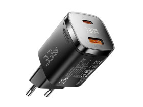 Ładowarka sieciowa ESSAGER ES-CD45 33W USB-A QC + USB-C PD+PPS GaN