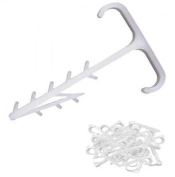 Uchwyt Szybkiego Montażu Podwójny Hakowy Wbijany do kabli YDYp 3x2,5 100Szt