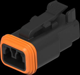 Socket housing, 2 pole, for DEUTSCH DT series, DT06-2S-CE06