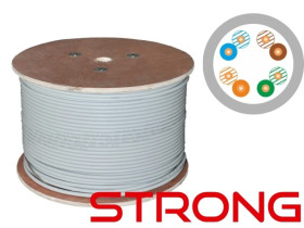 WZMOCNIONY kabel U/UTP kat.5e PVC 4PR Eca STRONG - 25 lat gwarancji, badanie jakości laboratorium INTERTEK (USA) ALANTEC /500m/