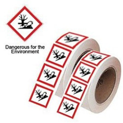 Tablica ostrzegawcza, kolor: Czarny, Czerwony, Biały, materiał Poliester winylowy Niebezpieczeństwo obszaru