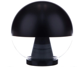 Oprawa ogrodowa parkowa LED SFERA kula fi 250mm czarno-transparentna IP44 4000K 8W 263lm