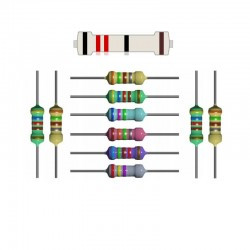 10x rezystor 22 Ohm tolerancja 1% moc 1/4W 22R