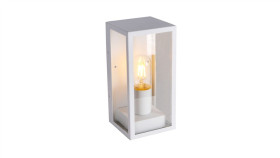 Lampa Ogrodowa Vt-837 Wall Lamp(1*E27) Matt White-Clear Glass 8518