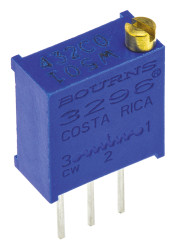 Potencjometr dostrojczy 500Ω THT 0.5W 25 -zwoje Regulacja górna 2,19 mm