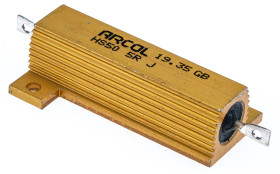 Rezystor do montażu w obudowie 5Ω 50W ±5% Arcol ±100ppm/°C drutowy Osiowe