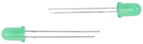 LED, THT, Zielony, 2-Pin, 2,5 V, 30°, Kingbright