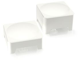 Plunger, square, (W x H) 14 x 14 mm, white, for short-stroke pushbutton, 5.46.001.007/0209