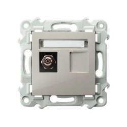 SZAFIR Gniazdo ekwipotencjalne pojedyncze kaszmirowy beż GPE-1Z/m/83