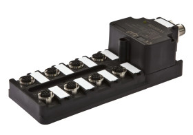 Moduł logiczny 42x172x60mm AND 8-krotny 10-30V złącze M12 żeńskie 4-pinowe złącze M12 męskie 4-pinowe IP67 VL600108