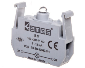 Element podświetlający do przycisków serii B, 100-230V AC, żółty T0-BS