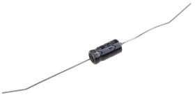 Kondensator 1μF 50V dc Osiowy, Otwór przelotowy RS PRO 6 (Dia.) x 13mm