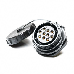 Złącze wielostykowe przemysłowe 10-pinowe Montaż tylny Gniazdo RS PRO