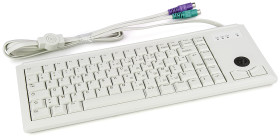 Klawiatura z trackballem Kompaktowa przewodowa, PS/2, AZERTY, Cherry