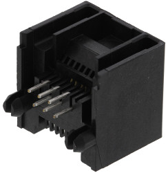 Złącze RJ11 Żeński Złącze RJ11 Przewlekany Molex, 90° 6P6C-żyłowe