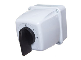 Wyłącznik krzywkowy 0-1-2 (zero jeden dwa) Łuk 40-33 40A IP65 w obudowie 924022 ELEKTROMET