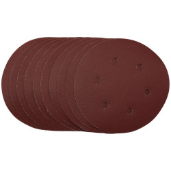 Draper 54991 Sanding Discs, 150mm, Hook &amp; Loop, 240 Grit, (Pack of 10)