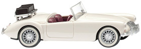 Wiking 081805 H0 Model samochodu MG Roadster, perłowo-biały