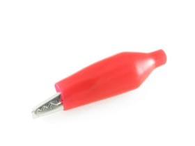 Krokodylek w izolacji - mały; czerwony, długość 27mm