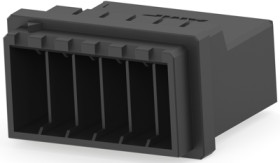 Plug housing, 12 pole, pitch 5.08 mm, straight, black, 3-917242-6