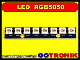 Listwa 55x10mm z diodami LED RGB WS2812