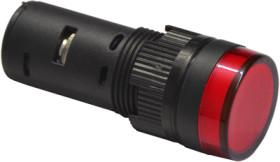 Signal light, 12 V (AC), 12 V (DC), red, Mounting Ø 16 mm, LED number: 1, 58801211