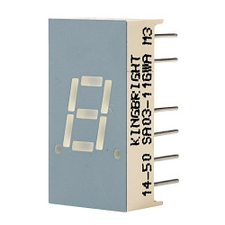 Kingbright SA03-11GWA 7.6mm Green LED Display Anode