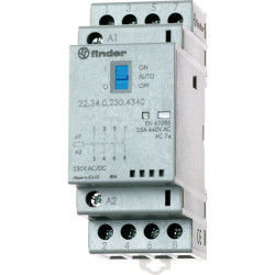 Finder 22.34.0.012.4340 Modular Relay 4PST-NO 12VAC/DC 10A