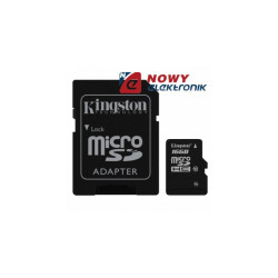 Karta pamięci micro SDHC 16GB KI KINGSTON Class 10