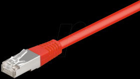 1.5m Cat.5e cable, red, network cable RJ45