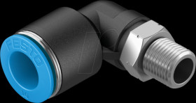 190658 Push-in fitting, L-shaped, with external hexagon, R1/8 &lt;&gt; dia. 1