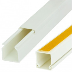 Listwa elektroinstalacyjna kanał kablowy BKK 16x16mm korytko z pokrywą i taśmą montażową 2-stronną