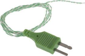 Termopara z odsłoniętym złączem K średnica 1/0.2mm długość 1m -75°C do +250°C Formowany miniaturowy wtyk męski RS PRO