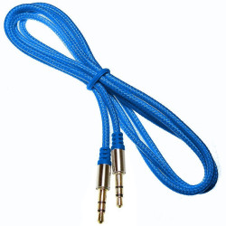 Kabel jack 3,5st wt-wt.1m niebie ski Mp3 Iphone Ipod NEPOWER