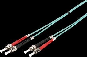 DK-2511-02/3 Fiber Optic Multimode Patch Cord, OM 3, ST / ST