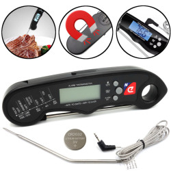 Termometr LCD 2w1 z sondą BLACK ULTRA szybki -50 do +300, kuchenny do mi