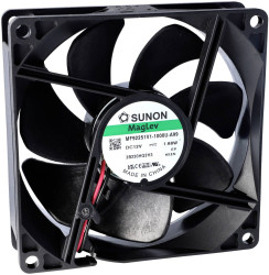 Sunon EE92251S2-1000U-999 Wentylator osiowy 12 V/DC 76.43 m³/h (D x S x W) 25 x 92 x 92 mm
