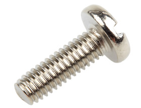 Śruby maszynowe M4 łeb z łbem walcowym soczewkowym Mosiądz długość 12.0mm skok 0.70mm