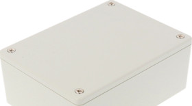 ABS enclosure, (L x W x H) 109 x 81 x 41 mm, light gray (RAL 7035), IP54, 1591XXSGY