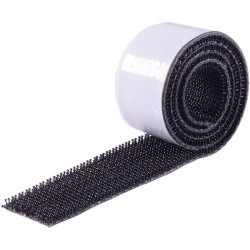 Binder 75763-H1 Hook-and-Loop Tape Black 5000x25mm Firm Bond Design