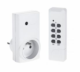 Gniazdko sieciowe sterowane pilotem (małe)