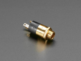 Adafruit Panel Mount 1/8" / 3.5mm TRS Audio Jack Connector