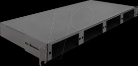 66924 19" fiber optic HD (high density) patch panel 1 U black