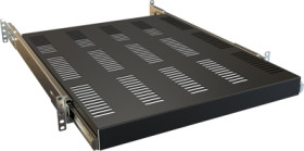 Sliding shelf, steel, (W x H x D) 480 x 68 x 533 mm, black, RSVS1921BK1