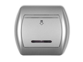 TREND Wyłącznik hotelowy srebrny 5SH-1 KARLIK