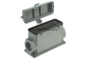 Obudowa złączy dużej mocy HARTING Montaż powierzchniowy rozmiar 24B Wpust boczny rozmiar gwintu M32 x 2