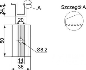 Uchwyt panela pośredni PUF 897300